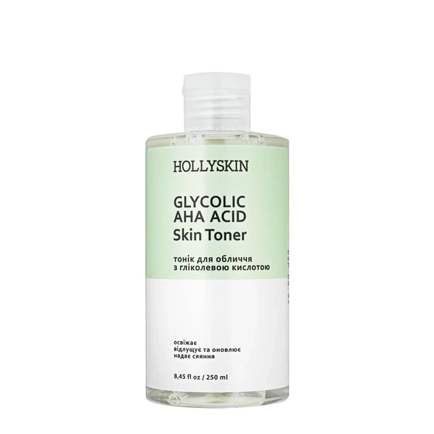 Тоник для лица Hollyskin Glycolic AHA Acid Skin Toner с гликолевой кислотой 250 мл - Фото 1 Тоник для лица Hollyskin Glycolic AHA Acid Skin Toner с гликолевой кислотой 250 мл - изображение 1