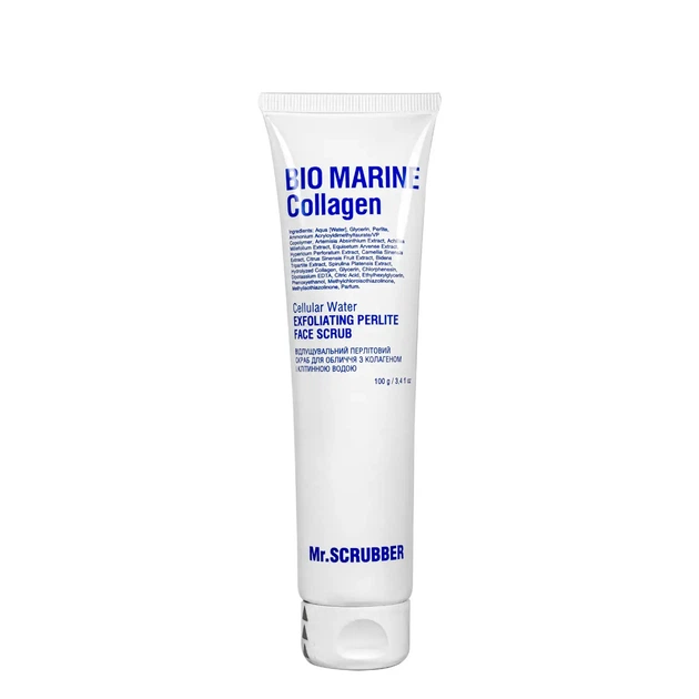 Скраб для лица Mr.Scrubber Bio Marine Collagen перлитовый с коллагеном 100 г - Фото 1 Скраб для лица Mr.Scrubber Bio Marine Collagen перлитовый с коллагеном 100 г - изображение 1