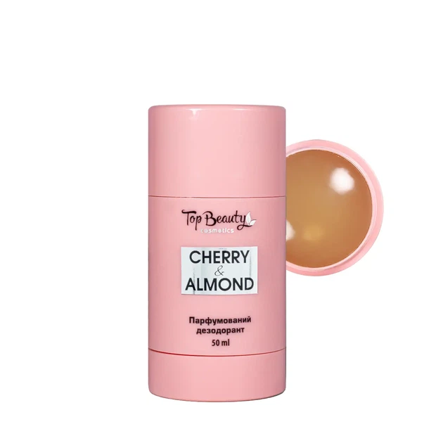 Дезодорант для тіла жіночий Top Beauty Cherry & Almond парфумований з пробіотиком - Фото 1 Дезодорант для тіла жіночий Top Beauty Cherry & Almond парфумований з пробіотиком - зображення 1