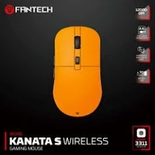 Беспроводная игровая мышь Fantech WG9S Kanata 12000DPI 2.4GHz желтая ABS пластик эргономичная - изображение 6