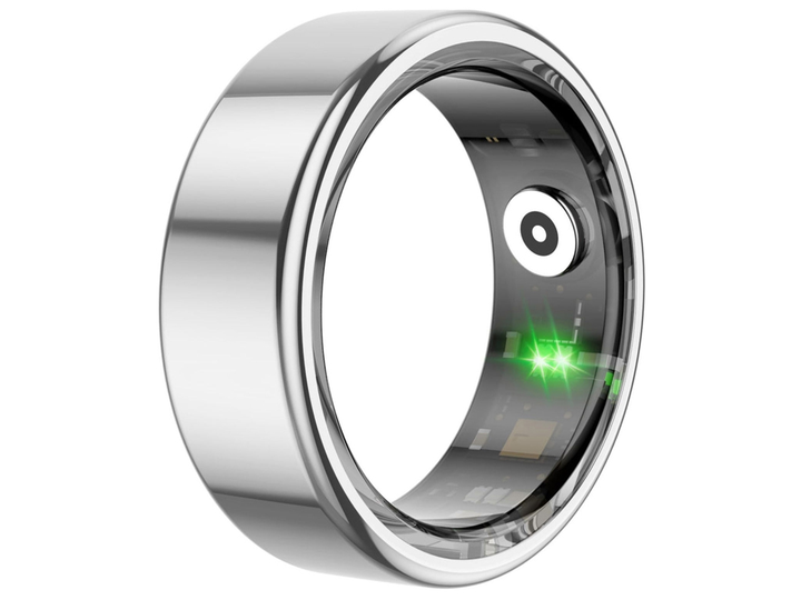 Смарт-кольцо XO Smart Ring RS01 10 размер 19,8мм серебристый титановый сплав Bluetooth 5.1 защита 5ATM - изображение 4