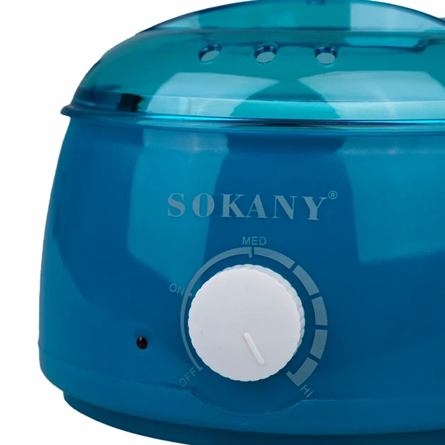 Воскоплав SOKANY 500 мл мощность 50 Вт терморегулятор для воска зеленый - Фото 3 Воскоплав SOKANY 500 мл мощность 50 Вт терморегулятор для воска зеленый - зображення 3