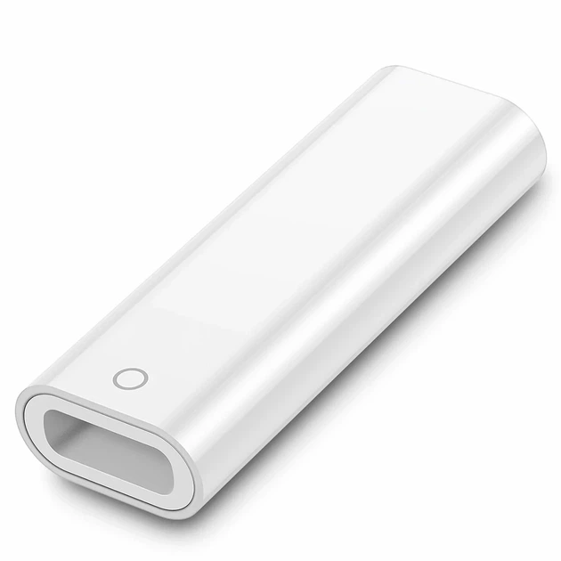 Адаптер Type-C для стилуса Apple Pencil 1st gen Lightning белый пластиковый - Фото 2 Адаптер Type-C для стилуса Apple Pencil 1st gen Lightning белый пластиковый - изображение 2