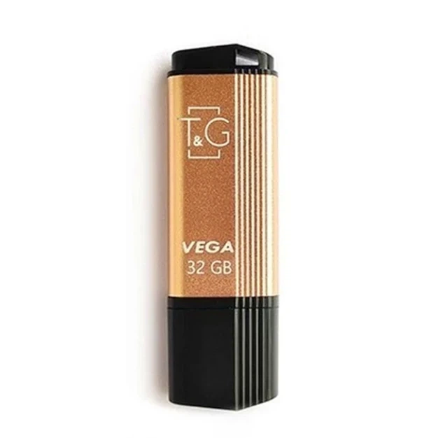 USB флешка 32 ГБ T&G Vega 121 сірий пластик метал для зберігання даних - зображення 6