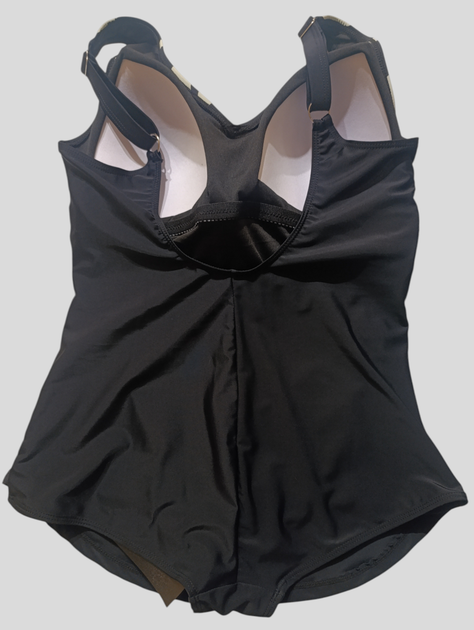 Купальник злитий (спереду спідниця) Fuba 26202110 чорний 54 (3XL) груди 4D-5E-6F стегна 116-120 см - Фото 3 Купальник злитий (спереду спідниця) Fuba 26202110 чорний 54 (3XL) груди 4D-5E-6F стегна 116-120 см - зображення 3