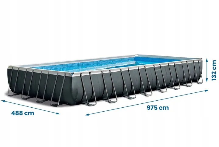 Басейн каркасний 15в1 Intex 26378 975 х 488 х 132 см - Фото 6 Басейн каркасний 15в1 Intex 26378 975 х 488 х 132 см - изображение 6