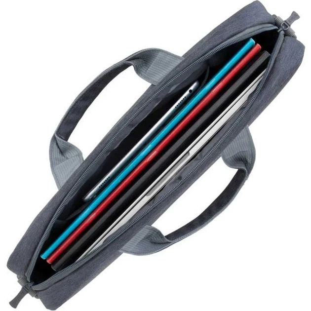 Сумка для ноутбука 14" RIVACASE Prater 7522 Dark Gray - Фото 5 Сумка для ноутбука 14" RIVACASE Prater 7522 Dark Gray - изображение 5