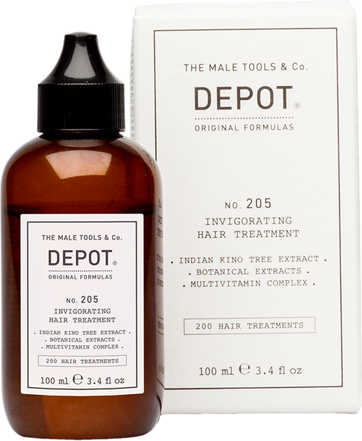 Сироватка для шкіри голови Depot No 205 Invigorating Hair Treatment 100 мл (8032274012443) - Фото 1 Сироватка для шкіри голови Depot No 205 Invigorating Hair Treatment 100 мл (8032274012443) - зображення 1