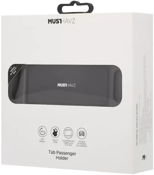 Автомобільний тримач для планшету Musthavz Tab Passenger Holder Black (MHUHTABPAS) - зображення 4