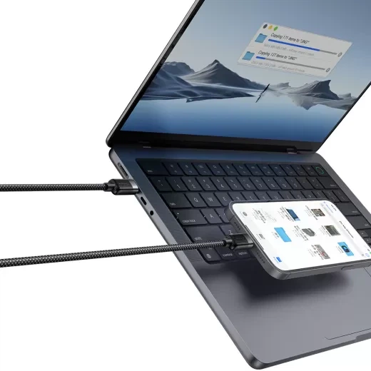 Кабель Mcdodo USB-C to Lightning 36W Magnetic Self-Winding Data Cable 1.2m Black - Фото 3 Кабель Mcdodo USB-C to Lightning 36W Magnetic Self-Winding Data Cable 1.2m Black - зображення 3