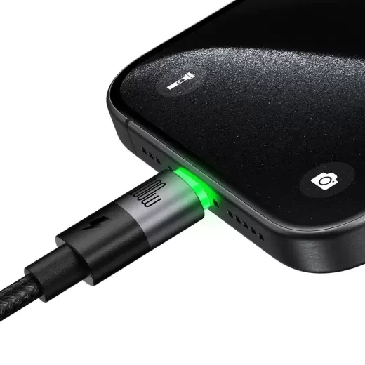 Кабель Mcdodo CA-6740 USB-C to USB-C Cable with LED 100W 1.5м Black - изображение 3
