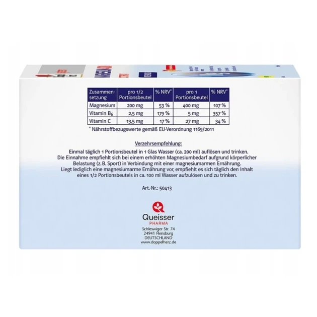 Doppelherz (Доппельгерц) Magnez 400 Cytrynian System, гранули магнію для енергії, серця та нервової системи, 60 шт. - зображення 2