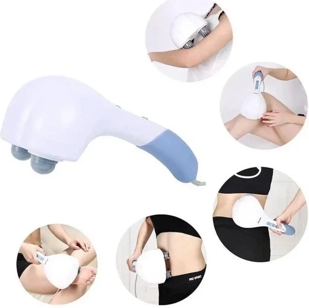 Електричний ударний масажер Maxmer Massage Hammer HSM-50307 GOGO Massage 730 вібромасажор для шиї плечей спини рук - изображение 5