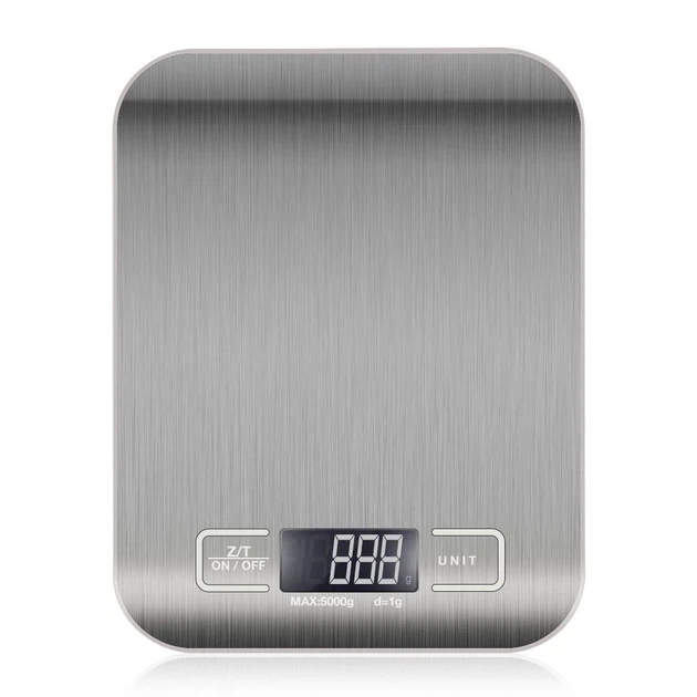 Кухонні електронні ваги DSP KD-7012, до 5 кг, точність 1 г, металева платформа, LCD дисплей з підсвіткою, сенсорне керування, функція тара, цифрові кухонні ваги - Фото 1 Кухонні електронні ваги DSP KD-7012, до 5 кг, точність 1 г, металева платформа, LCD дисплей з підсвіткою, сенсорне керування, функція тара, цифрові кухонні ваги - изображение 1