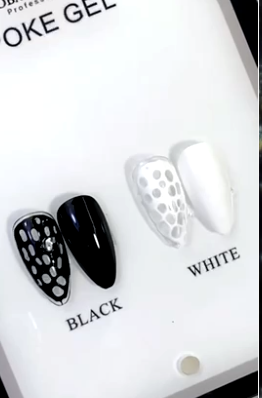 Професійний гель для креативного нейл-арту Glabal Fashion Poke & Hole Gel чорний - зображення 2