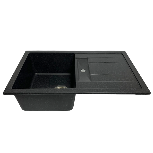 Кухонная мойка Adamant Fort 770x495x200 чёрный металик 696223 - Фото 2 Кухонная мойка Adamant Fort 770x495x200 чёрный металик 696223 - изображение 2