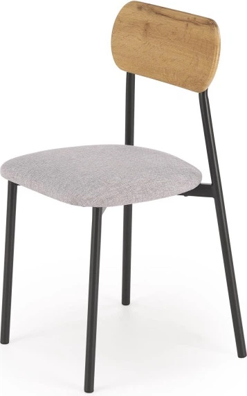 Zestaw mebli Halmar NANDO stół do jadalni 80 x 50 cm, 2 krzesła Dąb naturalny/Czarny (5905248129153) - obraz 3