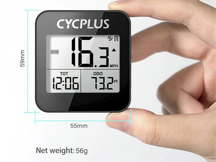 Велокомпьютер Cycplus G1 GPS IPX6 с подсветкой Черный - изображение 4