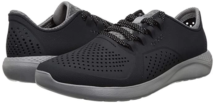 Жіночі Крокс Кросівки Лайтрайд Пейсер Чорні із Сірим Crocs LiteRide Pacer Black/Smoke (36-37, чорний) - зображення 3
