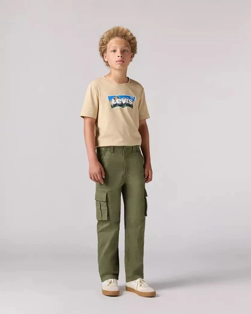Штани карго Levi's для хлопчика Хакі 110 см (5 лет) (211 pvu khaki) - Фото 1 Штани карго Levi's для хлопчика Хакі 110 см (5 лет) (211 pvu khaki) - зображення 1