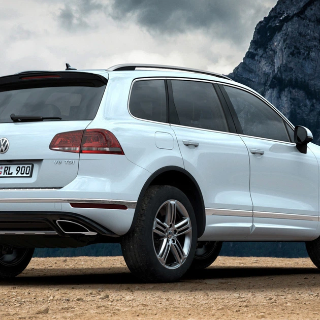 Задние брызговики Volkswagen Touareg R-line 2015-2018, комплект 2 шт. - изображение 2