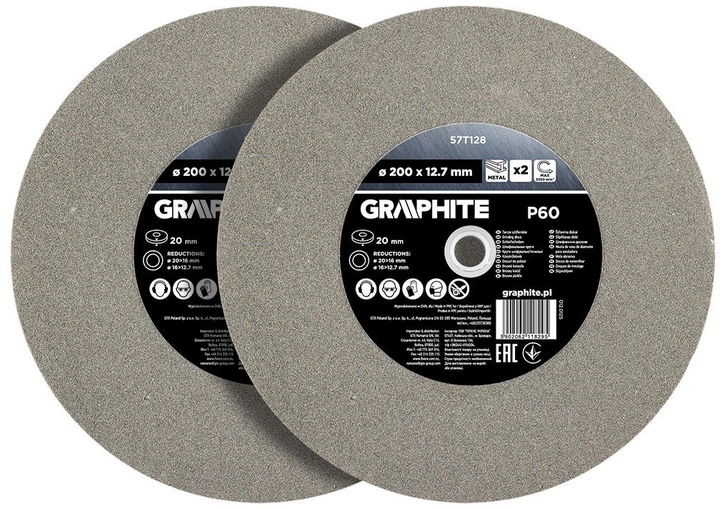 Tarcze szlifierskie Graphite 2 szt 200 x 20 mm (5902062118295) - obraz 2