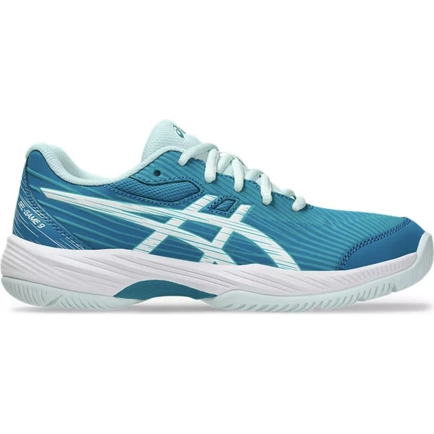 Кросівки тенісні дитячі Asics GEL-GAME 9 синьо-бірюзово-блакитні 32.5 1044A052-406 - Фото 1 Кросівки тенісні дитячі Asics GEL-GAME 9 синьо-бірюзово-блакитні 32.5 1044A052-406 - зображення 1