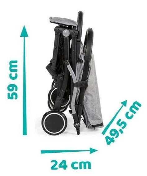 Прогулянкова коляска дитяча Chicco Trolley Me до 15 kg Світло-сіра (8058664127818) - зображення 4