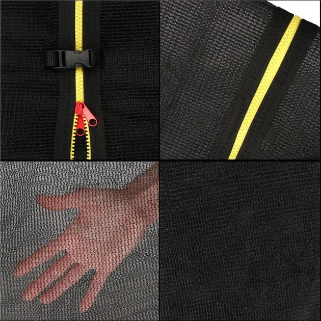 Siatka zewnętrzna do trampoliny Springos 365-374 cm 8 słupków (5903021931924) - obraz 4
