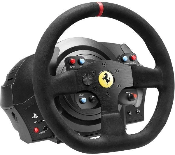 Комплект (кермо, педалі) Thrustmaster T300 Ferrari Integral RW Alcantara edition Black (4160652) - изображение 3