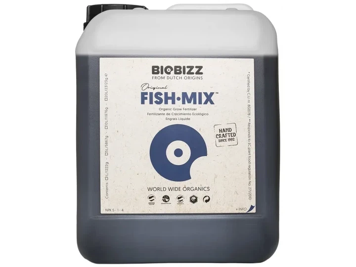 Fish-Mix BIOBIZZ 5L органічне добриво на період вегетації - Фото 1 Fish-Mix BIOBIZZ 5L органічне добриво на період вегетації - изображение 1