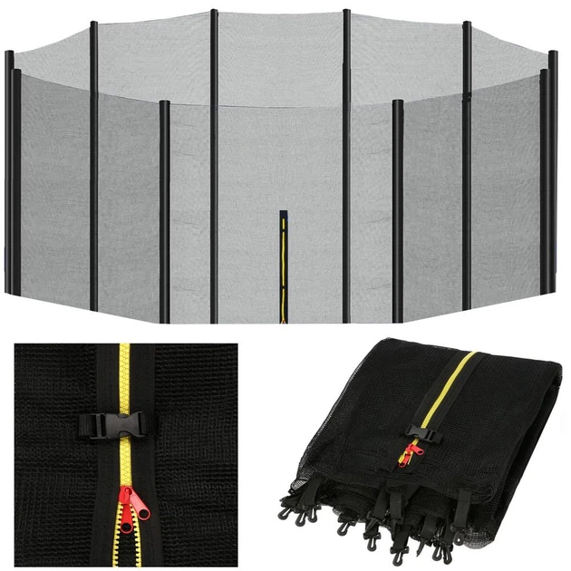 Siatka zewnętrzna do trampoliny Springos 460 cm 10 słupków (5903021931870) - obraz 2