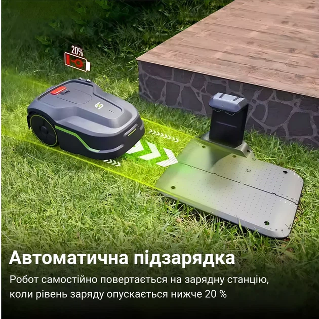 Робот-газонокосилка з GPS і автоматичною картографією, управління через додаток - зображення 6