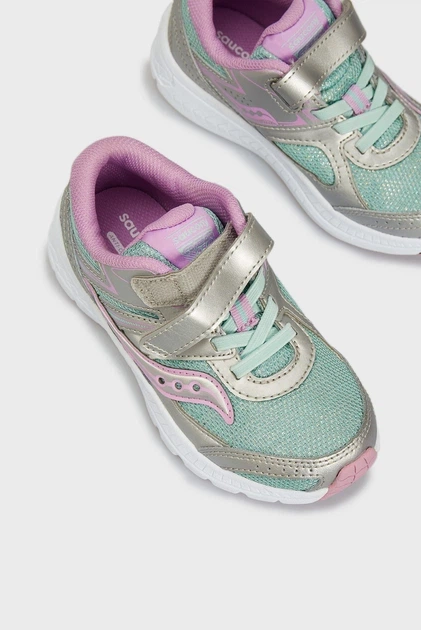 Кросівки дитячі Saucony Cohesion 13 A/C рожевий з зеленим 38.5 - зображення 3