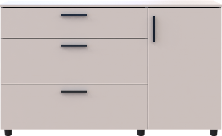 Комод Doros Торн Кашемир 3Ш/1Д 135х51.6х80 (41510187) - изображение 3