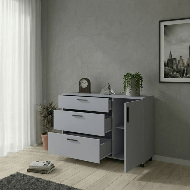 Комод Doros Торн Серый 3Ш/1Д 135х51.6х80 (41510183) - изображение 7
