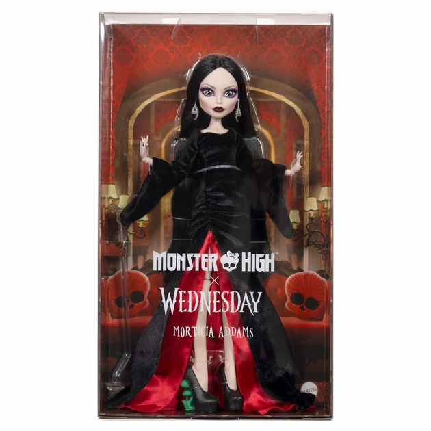 Лялька Монстер Хай Мортісія Аддамс Monster High x Wednesday Morticia Addams Mattel Creations (JLK99) (JLK99) - зображення 8