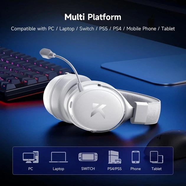 Наушники беспроводные MCHOSE V9 Pro White (6973654168805) - Фото 6 Наушники беспроводные MCHOSE V9 Pro White (6973654168805) - изображение 6