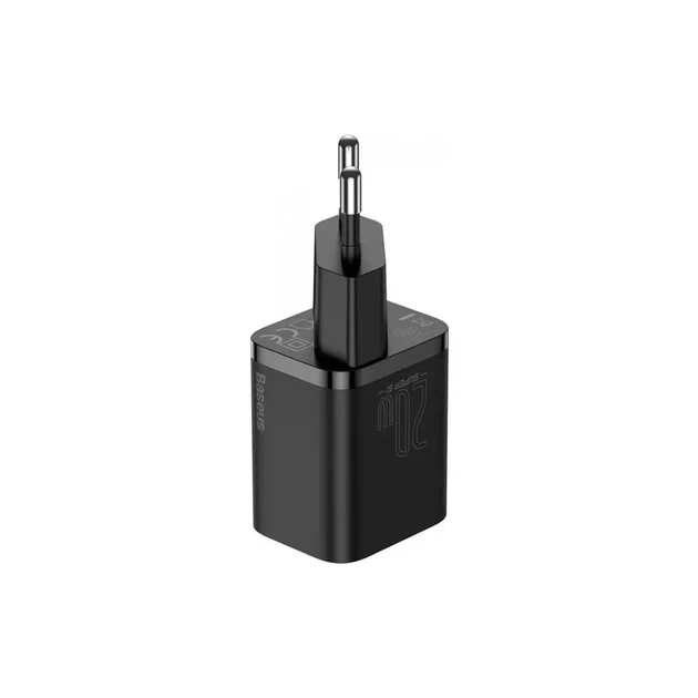 Мережевий зарядний пристрій BASEUS Type-C 20W Чорний (CCSUP-B01) - зображення 3