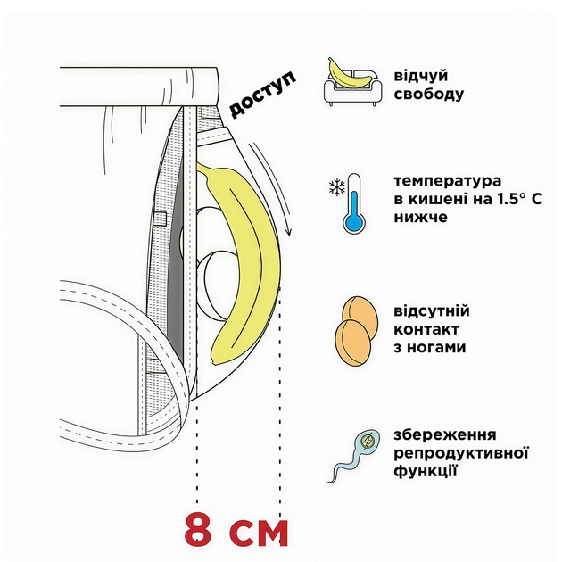 Мужские боксеры Anatomic Classic черные мягкие дышащие боксеры из микромодала и хлопка с карманом средняя посадка L - изображение 5