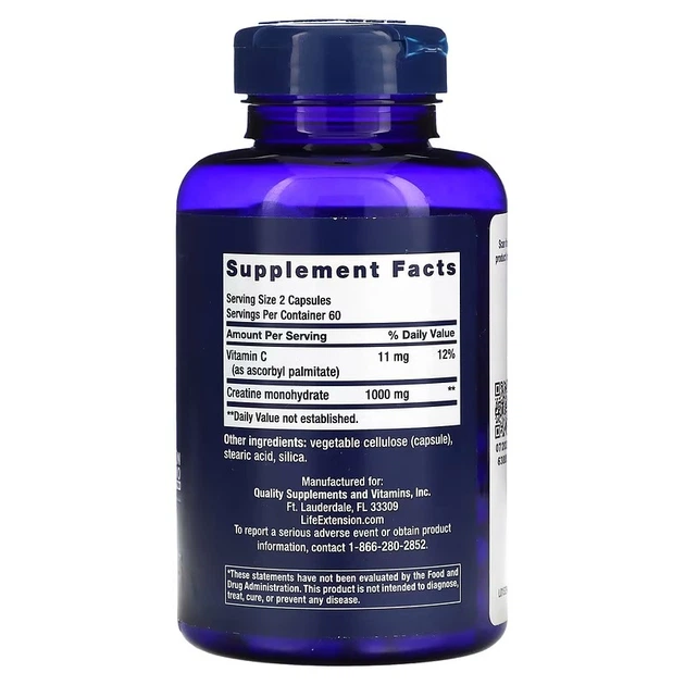 Креатинові капсули Life Extension (Creatine Capdules) 120 капсул LEX15291 - зображення 2