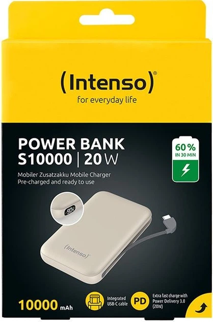 УМБ Intenso S10000 10000 mAh 20W Beige (7333031) - Фото 5 УМБ Intenso S10000 10000 mAh 20W Beige (7333031) - зображення 5