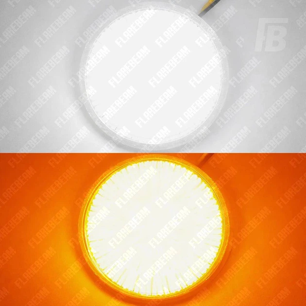 Фонари 2IN-07 для мотоциклов Harley-Davidson светодиодные (LED) Ø2 дюйма 2 шт. (белый + оранжевый) - изображение 5