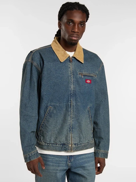 Джинсова куртка чоловіча Dickies DK0A88EGL231 M Синя (800070354559) - зображення 1