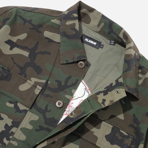 Сорочка бавовняна чоловіча XLARGE 201253014005-2 S Зелена (800070350319) - зображення 2