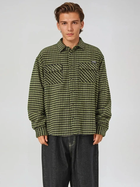 Koszula męska w kratę XLARGE 201253014001-10 M Zielona (800070350315) - obraz 3