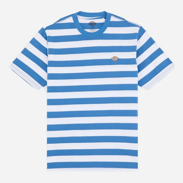 Футболка бавовняна довга чоловіча Dickies DK0A4Y8Y-L46 S Синій/Білий (800070358171) - зображення 5