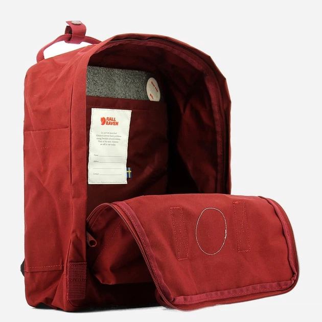 Рюкзак тканинний 16 л водонепроникний Fjallraven 23510326 Червоний (800070042119) - зображення 4