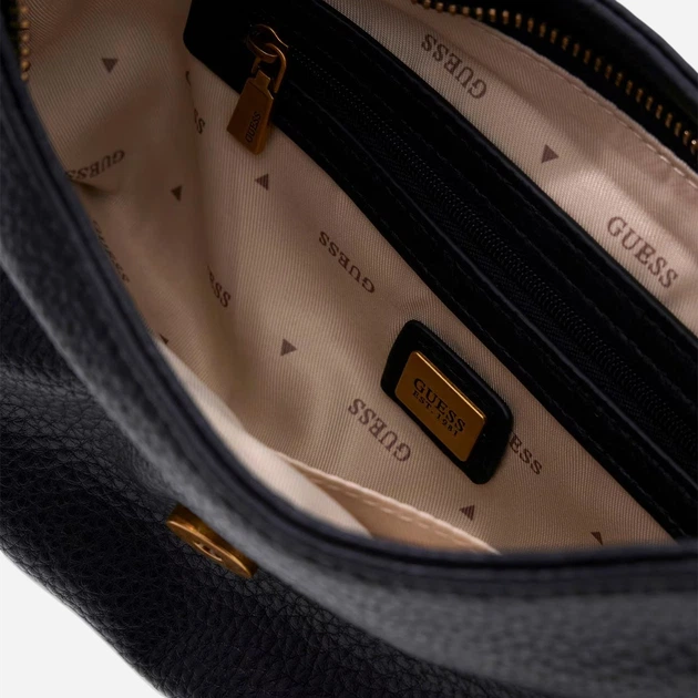 Сумка жіноча зі штучної шкіри середня Guess HWBB9308720-BLA Чорна (800070352355) - зображення 3