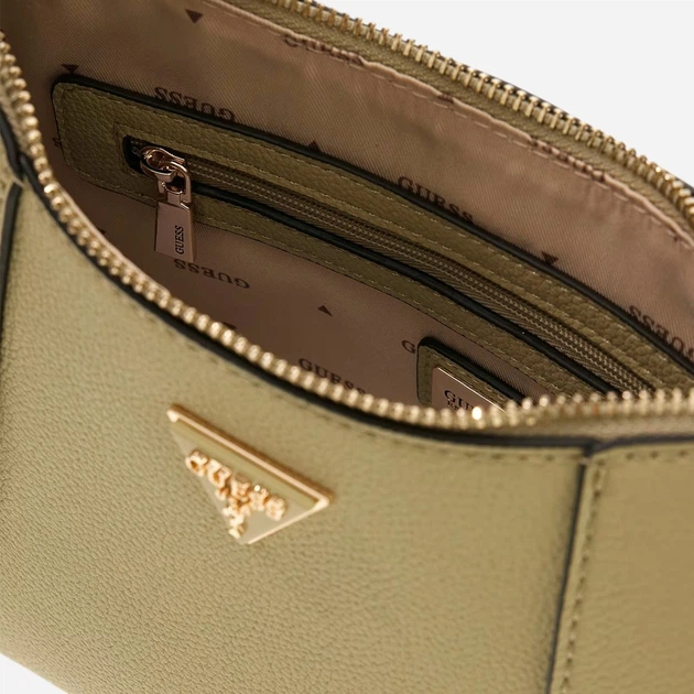 Сумка жіноча зі штучної шкіри велика Guess HWBG9914180-SAG Світло-оливкова (800070352370) - зображення 3